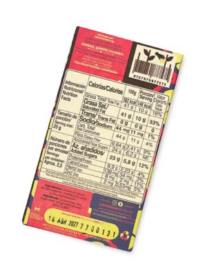 Barra de Chocolate Oscuro Artesanal con Coco 2