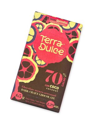 Barra de Chocolate Artesanal de Cacao con Coco