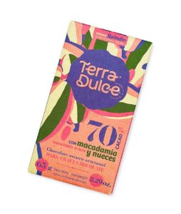 Barra de Chocolate Artesanal de Cacao con Macadamia y Nueces