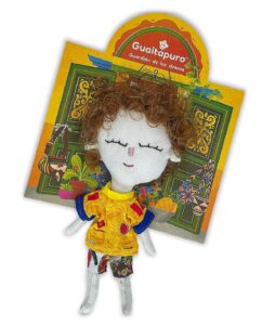Figura de portero de fútbol El Arquero elaborada a mano por artesanas de Boyacá y Cundinamarca.