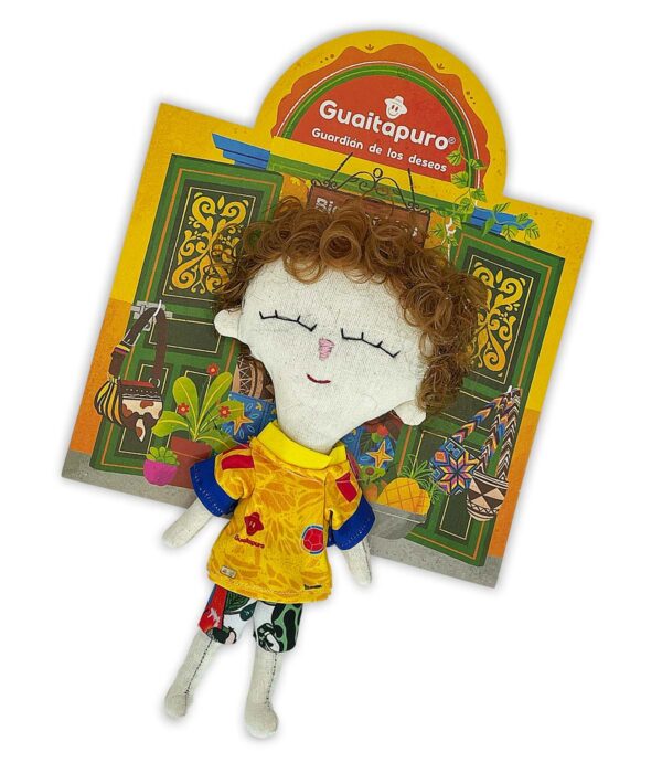 Figura de fútbol colombiano El Diez inspirada en la creatividad y visión de juego de los mediocampistas.