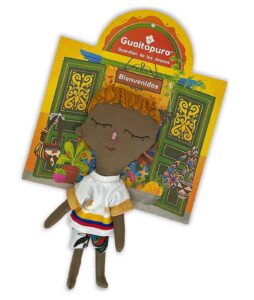 Figura de mediocampista de fútbol El Volante elaborada a mano por artesanas de Boyacá y Cundinamarca.